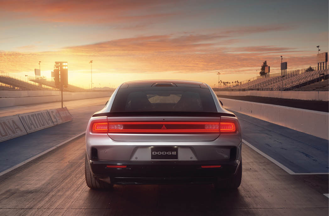 2024 Dodge Charger Daytona Scat Pack, shown in Triple Nickel.