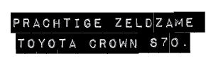 prachtige zeldzame toyota crown s70.