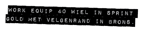 work equip 40 wiel in sprint gold met velgenrand in brons.