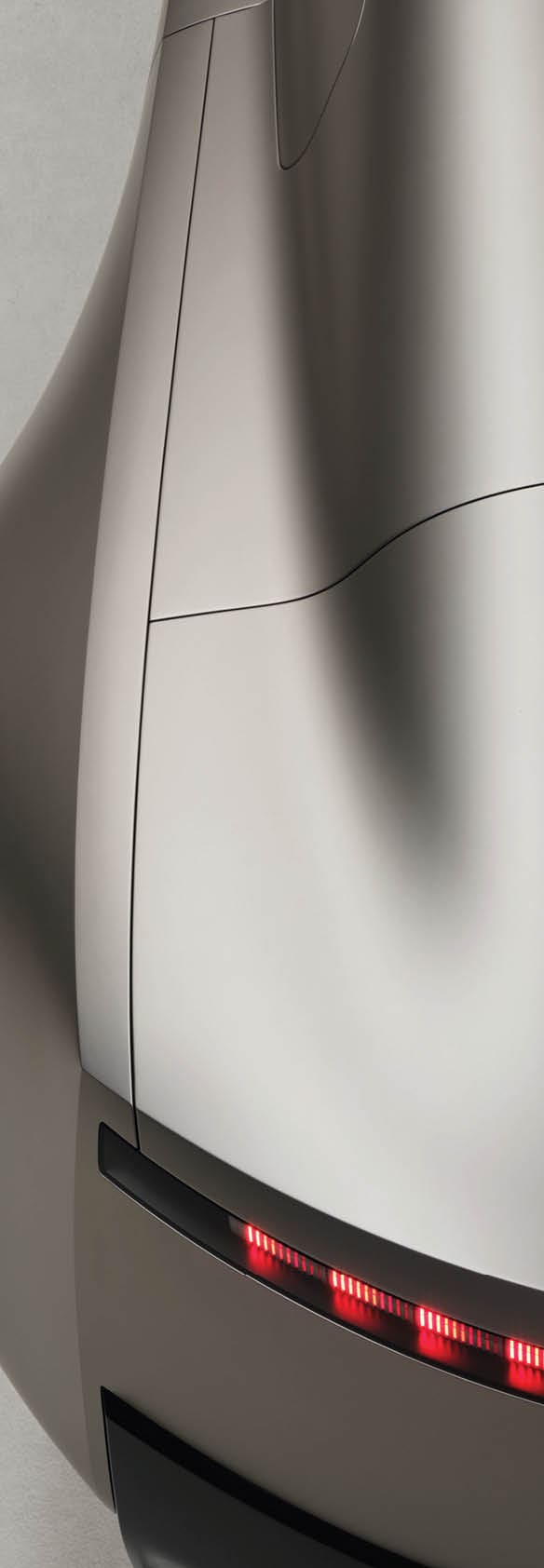 Static studio shot, exterior, detail rear