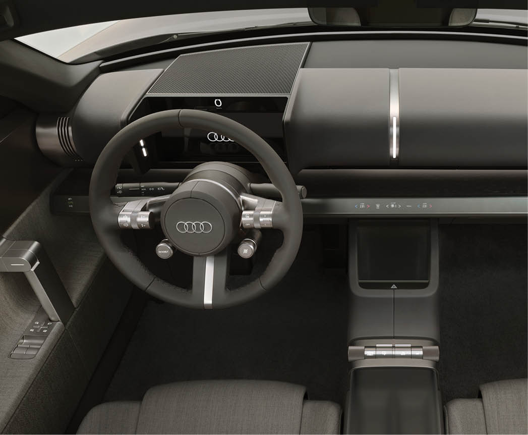 Static studio shot, interior, dashboard